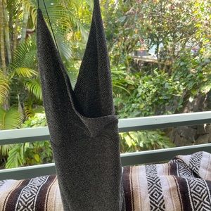 Glitter V neck form fitting dress